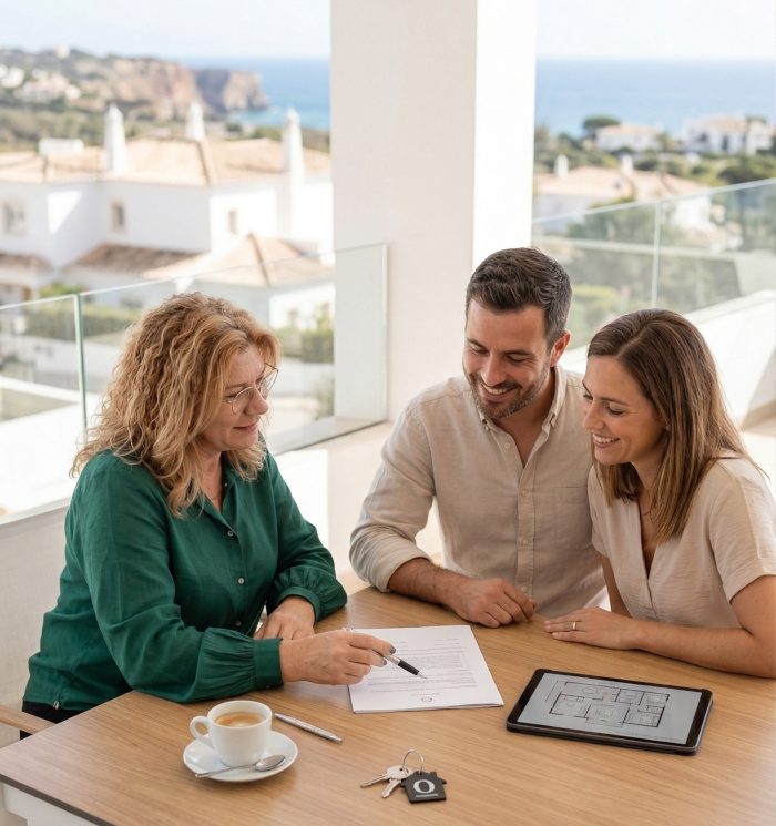 OneCall Solutions - Silvia in a meeting with clients